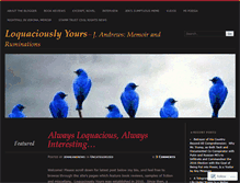 Tablet Screenshot of loquaciouslyyours.com